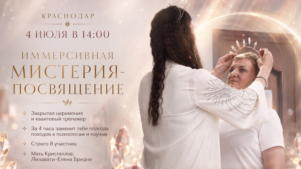 Иммерсивная мистерия-посвящение «Кристалл Бесконечной Души»
