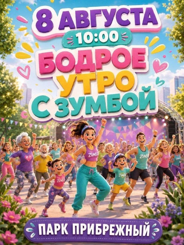 Зумба в парке «Прибрежный»