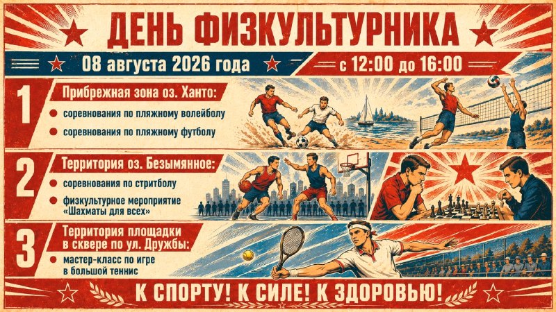 День физкультурника в Ноябрьске