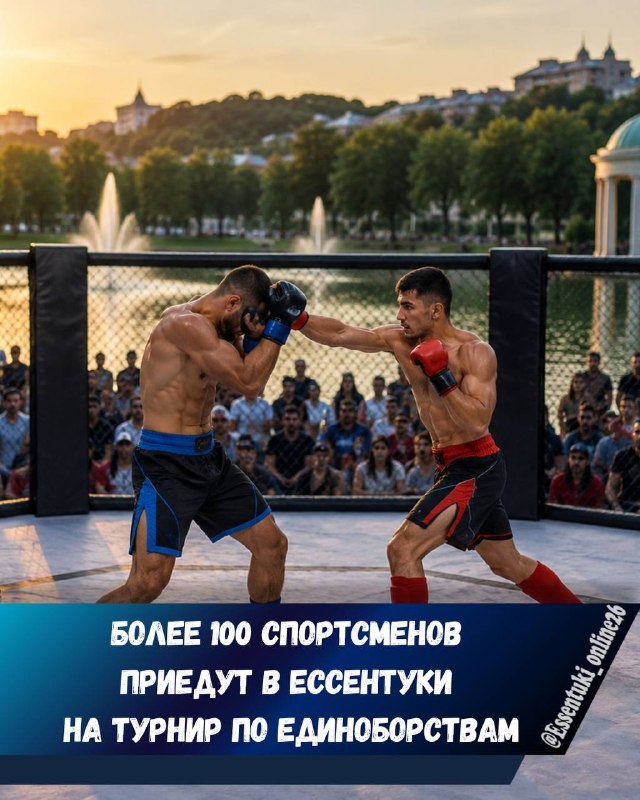Турнир по единоборствам на городском озере в Ессентуках