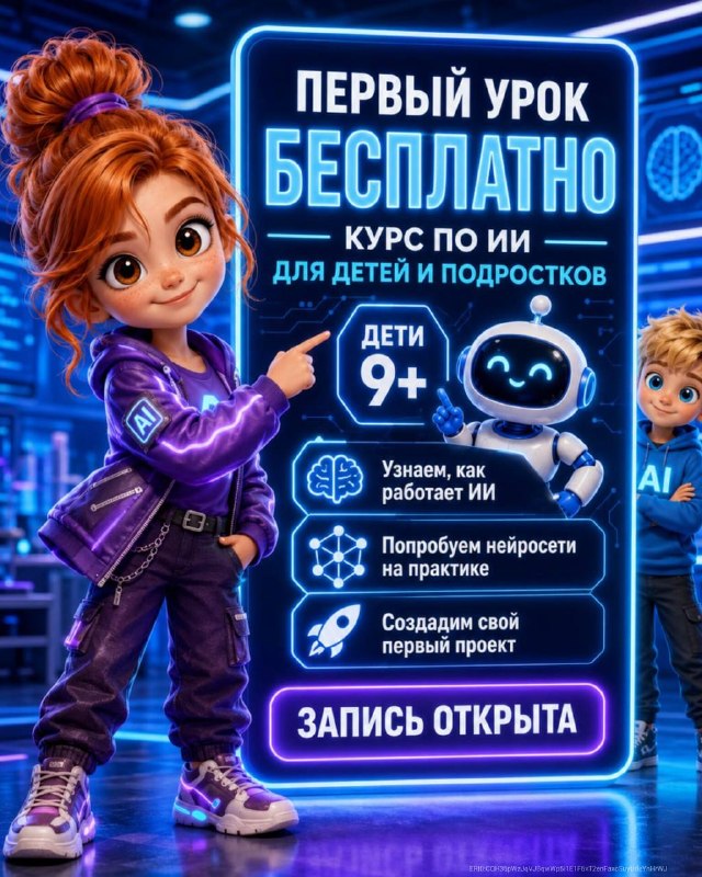 Пробный урок в школе «НЕЙРОДЖИММИ»: дети и искусственный интеллект