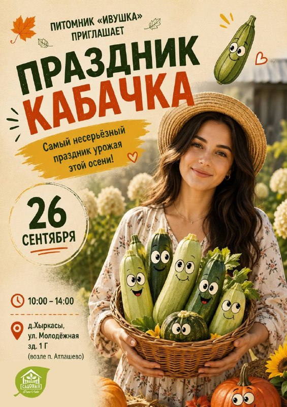День кабачка в питомнике «Ивушка»