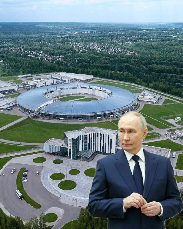 Открытие «Сибирского кольцевого источника фотонов» (СКИФ) с участием Путина